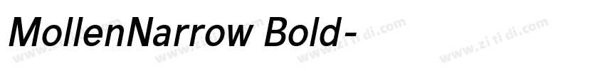 MollenNarrow Bold字体转换